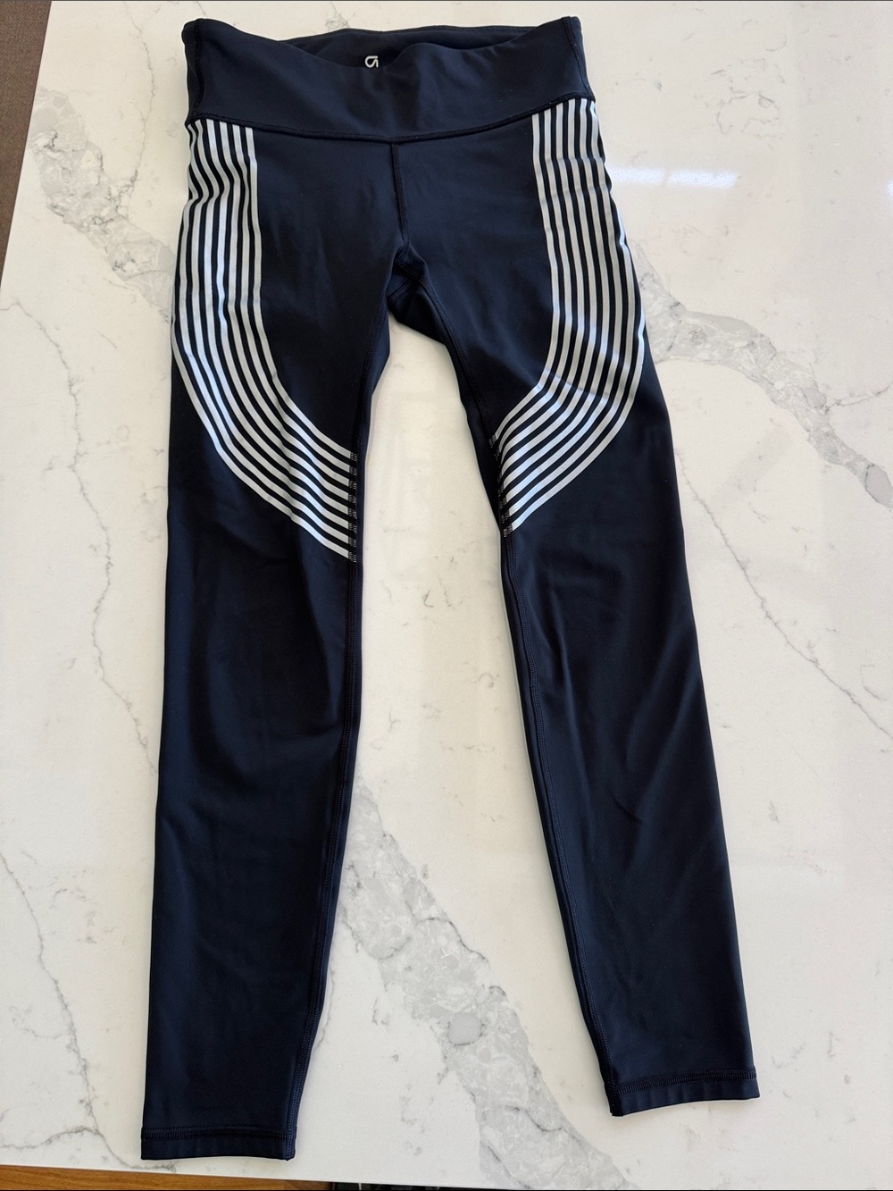 GAPFit Black Athletic Leggings with White Logo